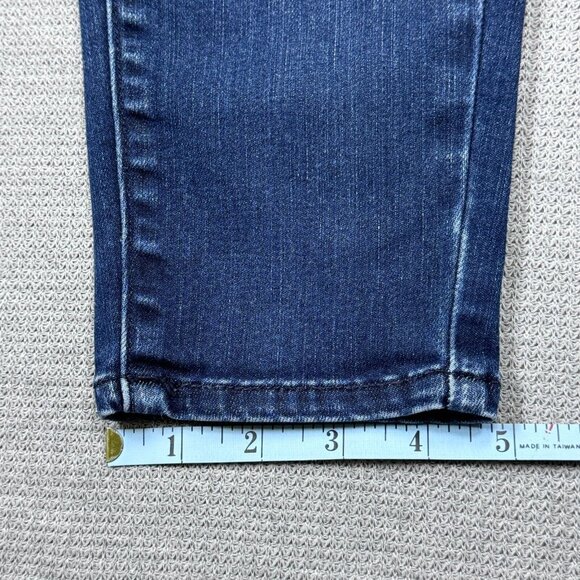 Eddie Bauer Womens Blue Denim Slightly Curvy High Rise Skinny Jeans Size 6 - Picture 12 of 13